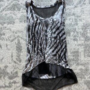 American Vintage Women's Black and Grey Vest